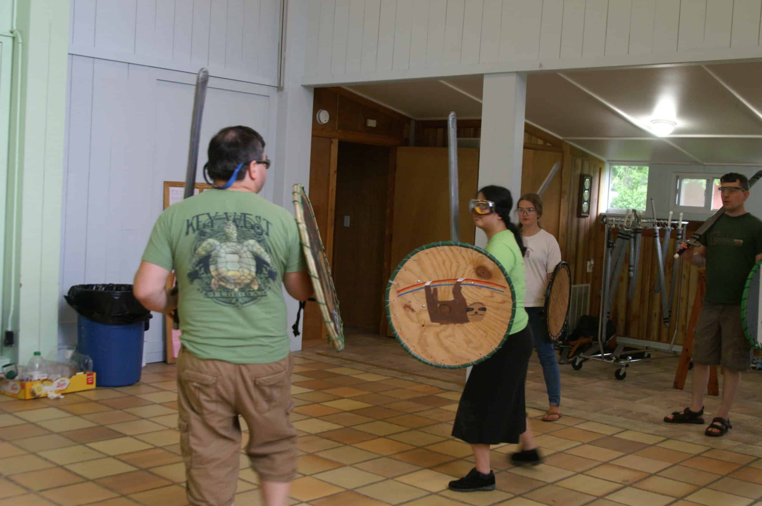 Sword and shield lesson at Polaris's adult class